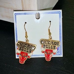 💕Vintage Chicago Bulls earrings